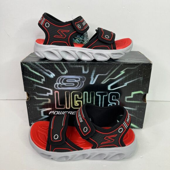 Sketchers Boys Hypno-Splash Light Up Sandals New Size 2 #554 - Picture 1 of 11